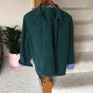 L.L. Bean Green Button Down Shirt